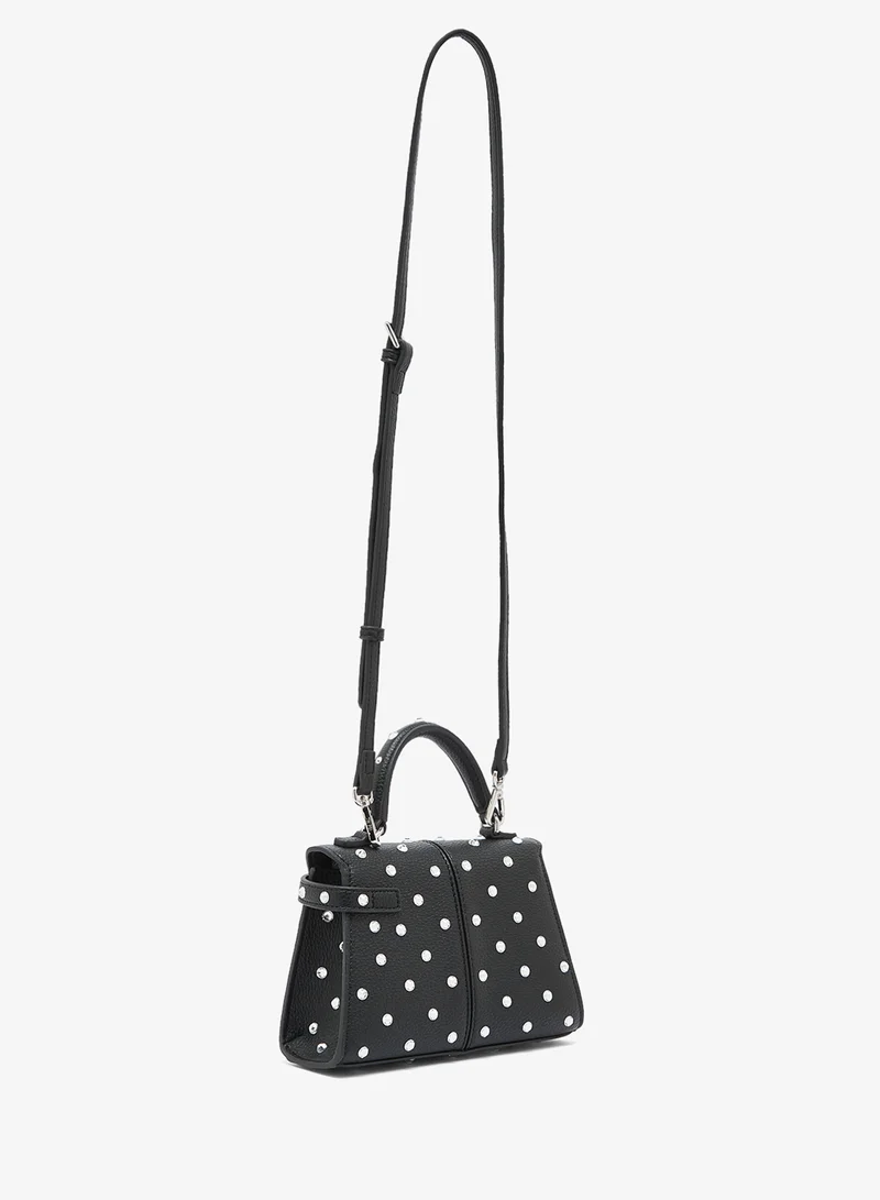 جي دبليو بي حقيبة بمقبض علوي مزينة بكريستال صناعي إليز